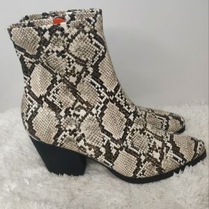 NEW Snakeskin booties